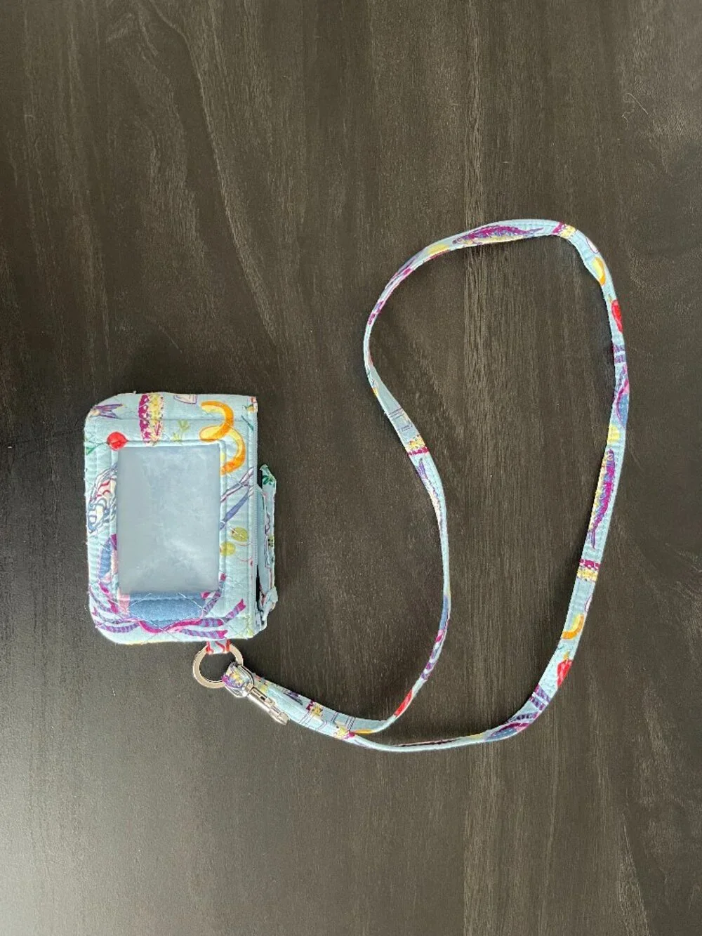 Vera Bradley Seafood Boil Zip ID and Lanyard